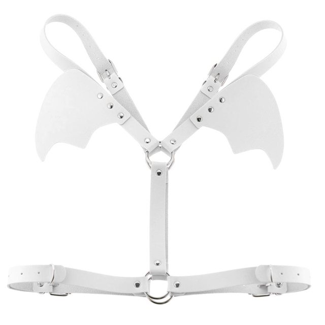 Cinturón de arnés de pecho corporal Sunnimix Disfraz Blanco