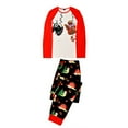 thumbnail image 4 of Matching Family Pajamas Sets Christmas PJ's Santa Sloth Print Top and Pants Bottom 2Pcs Sleepwear, 4 of 9