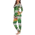 thumbnail image 3 of Conjunto de pijama con diseño navideño para mujer, ropa de dormir holgada de manga larga, ropa de dormir informal, trajes de otoño e invierno, 3 of 4