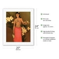 thumbnail image 2 of Banana Girl - Hawaii - Honolulu-Star Bulletin - Vintage Color Aquatint Etching by John Melville Kelly c.1951 - Fine Art Rolled Canvas Print 16in x 20in, 2 of 4