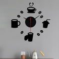 thumbnail image 4 of BallsFHK Frameless DIY Wall Mute Clock 3D Mirror Surface Sticker Home Decor, 4 of 5