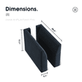thumbnail image 2 of HONBAY Velvet Side Armrest Module for Modular Sectional Sofa Couch Pair of Armrests, Navy Blue, 2 of 7