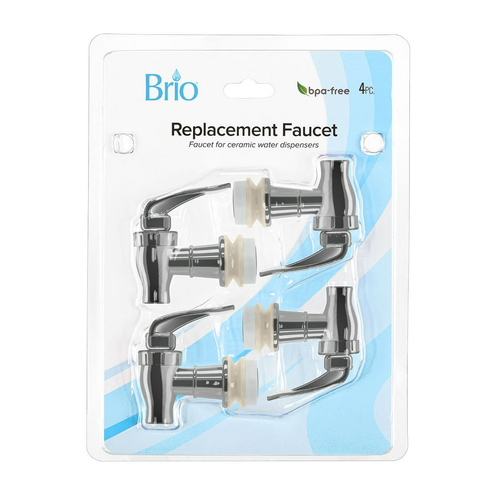 Brio Water Dispenser Replacement Valve 4 Pack, Cooler Faucet Spigot for Beverage Dispensers