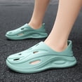 thumbnail image 3 of Rokment Men Women Lightweight EVA Wave Hollow out Clogs Slip on Slides Breathable Cushioned Platform Non Slip Mules Water Garden Shoes for Beach Pool Shower Walking Quick Drying, 3 of 6