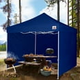 thumbnail image 3 of ABCCANOPY 10 ft x 10 ft Metal Pop-Up Commercial Canopy Tent with walls, Navy Blue, 3 of 8