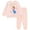 Baby pink, variant on Ms. Rachel Fleece Crossover Sweatshirt and Jogger Pants Outfit Set Infant to Toddler