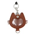 thumbnail image 4 of lionlar Pet Hair Storage Keychain Commemorative Pet Memorial Gift PU Leather Keyring brown, 4 of 9