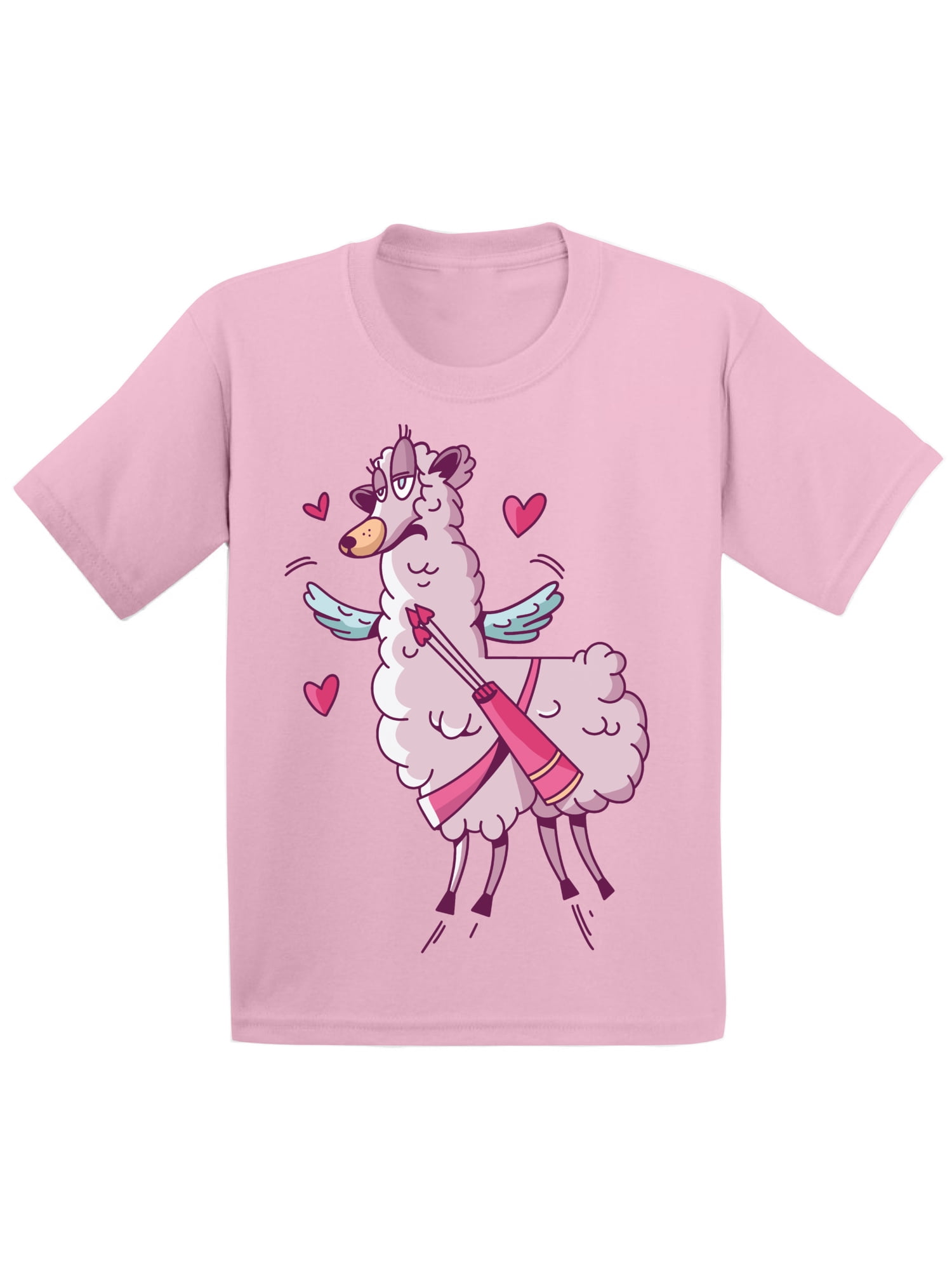Llama Be Your Valentine-Kid's T Shirt