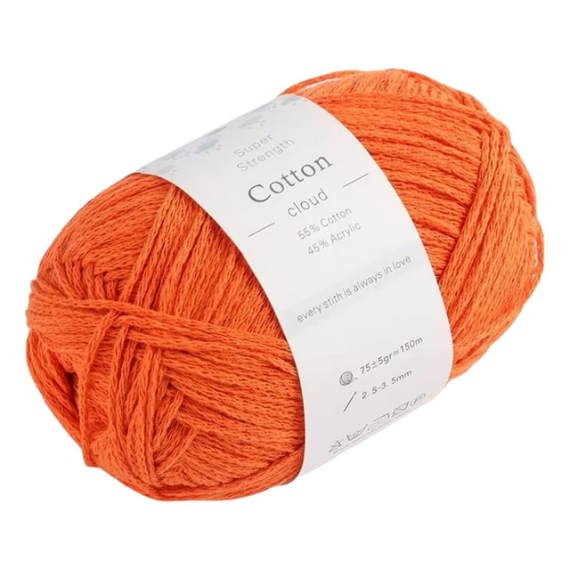 Cozival Cotton Crochet Yarn, 1Mm Hollow Cotton Crochet Yarn, 100% Natural Breathable Thread for Handcrafts, 8 Multi-Color Options, Milk Cotton Crochet Yarn, O