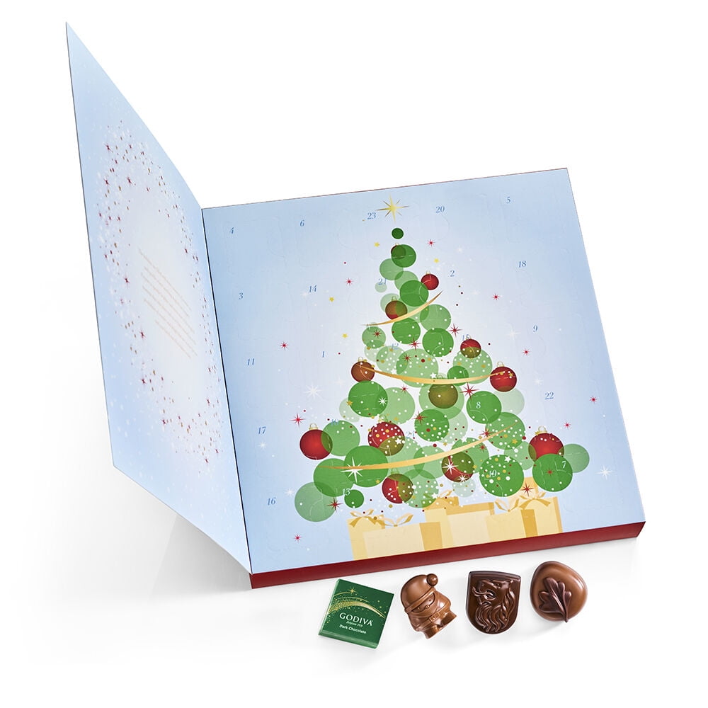 Godiva 2022 Holiday Luxury Chocolate Advent Calendar - Walmart.com