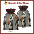 thumbnail image 2 of Disketp Cartoon Pandas Basketball Drawstring Christmas Bags, Xmas Gift Bags, Christmas Wrapping Bags, Xmas Goodie Bags, Party Favor Bags-Black, 2 of 8
