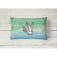 thumbnail image 2 of Carolines Treasures BB7438PW1216 Raccoon Watercolor Canvas Fabric Decorative Pillow  12H x16W multicolor, 2 of 3