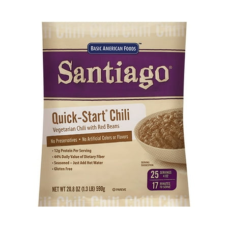6 PACKS : Basic American Foods Quick Start Home Style Chili, 20.8