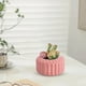 thumbnail image 5 of Jarrón de flores vidriadas de imitación de plástico | Maceta decorativa para sala de estar y gabinete | Azul Rosa Verde | Arreglo de flores secas para casa | Decoración moderna duradera |, 5 of 6
