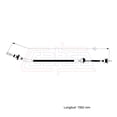 thumbnail image 3 of Cable Chicote Embrague Compatible Con Honda Civic 1.5L 1.6L 1988 1989 1990 1991 CAHSA Cable Chicote Acelerador, 3 of 7