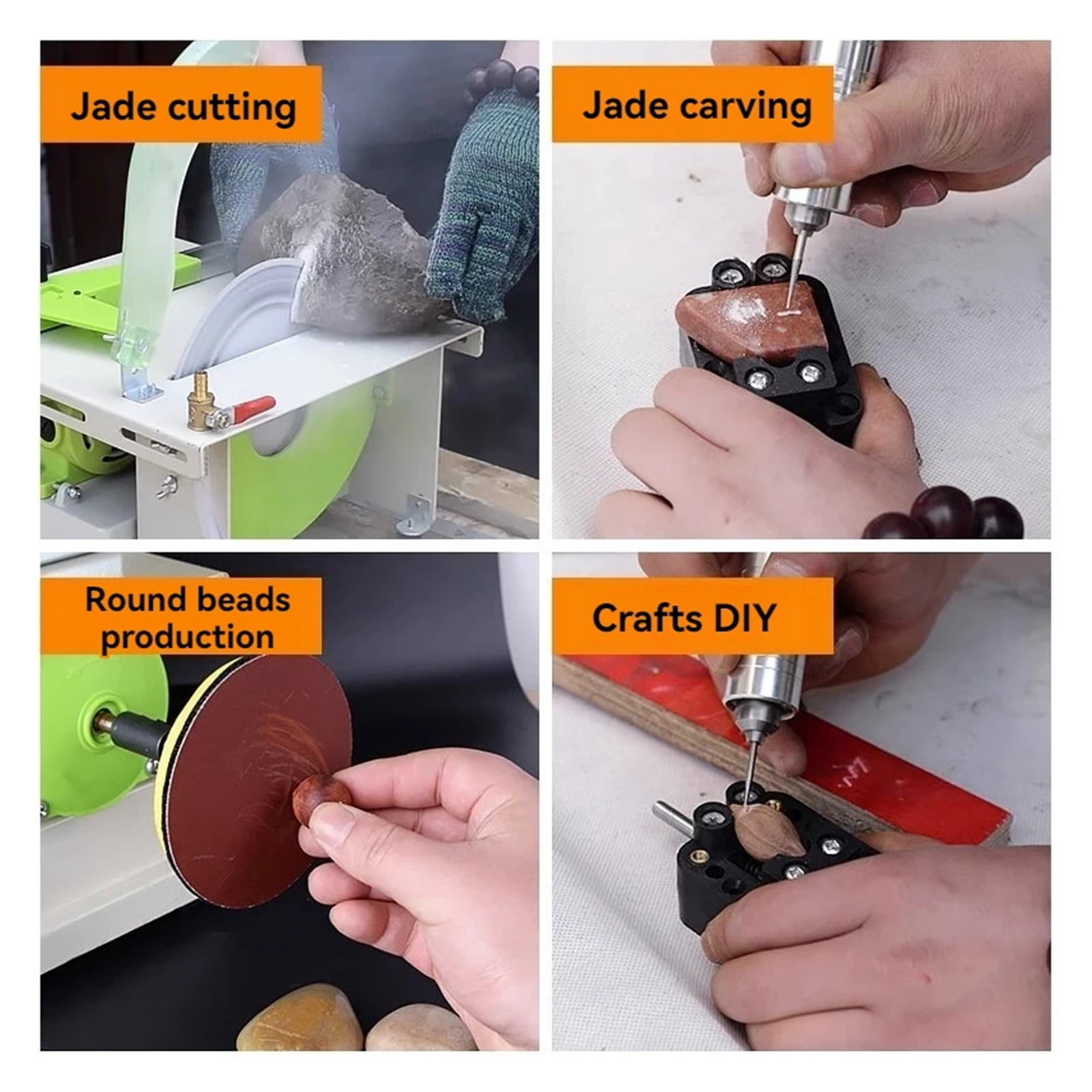 Lar Power Mini Strong Polishing Cutting Machine, Table Grinder Table Saw Multifunctal Small Jade Grinding Machine ,Powerhouse Performance