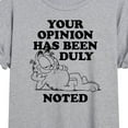 thumbnail image 3 of Garfield - Your Opinion Has Been Duly Noted - Juniors Ideal Flowy Muscle T-Shirt, 3 of 5