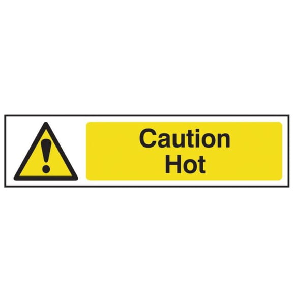 Scan - Caution Hot - PVC 200 x 50mm