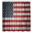 thumbnail image 3 of Ambesonne USA Shower Curtain, Fourth of July Independence, 69"Wx70"L, Dark Blue White Red, 3 of 5