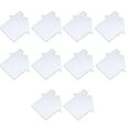 thumbnail image 4 of 10pcs Casa en forma de llavero adornos claros colgantes de acrílico en blanco para bricolaje, 4 of 5