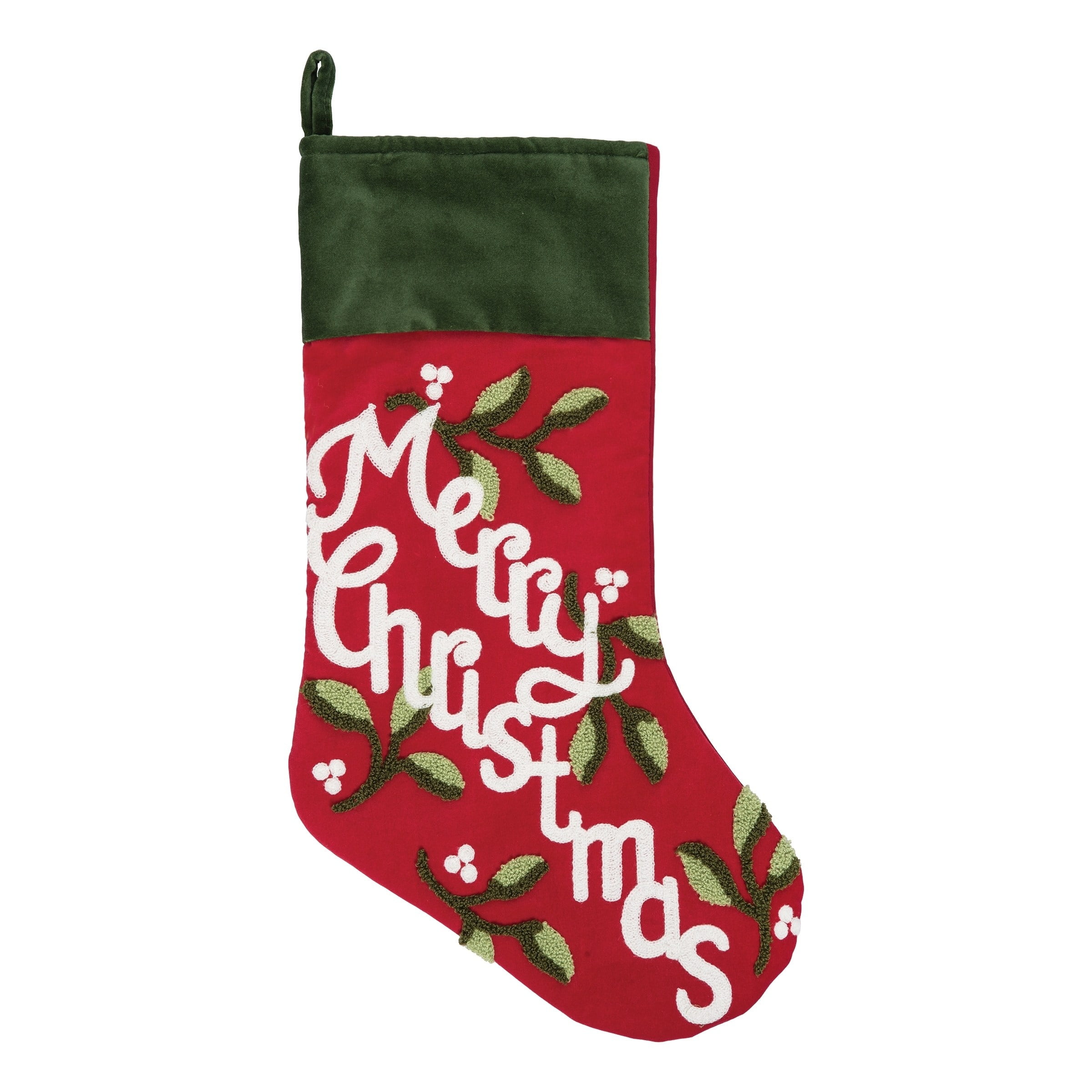 C&F Enterprises Christmas Traditions Chain Stitched Stocking - Walmart.com - Walmart.com