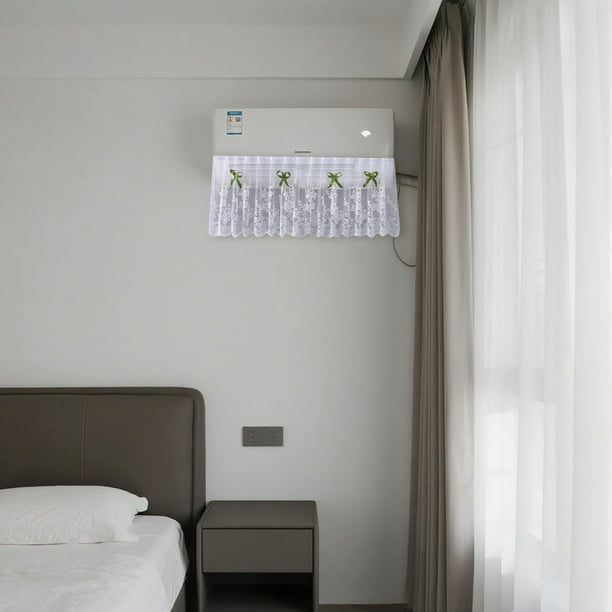 Cortina Protectora Para Aire Acondicionado Para Salón Y Dormitorio, Tejido De Poliéster, Resistente Al Viento, Duradera, Ligera Y Fácil De Instalar.