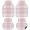 Pink, variant on Pink Buffalo Plaid Car Floor Mats 4 Pieces, Front & Rear Auto Carpet Mats Full Set with Rubber Backing, Farmhouse Modern Checkered Universal All Weather Car Floor Protectors for SUV Truck Van