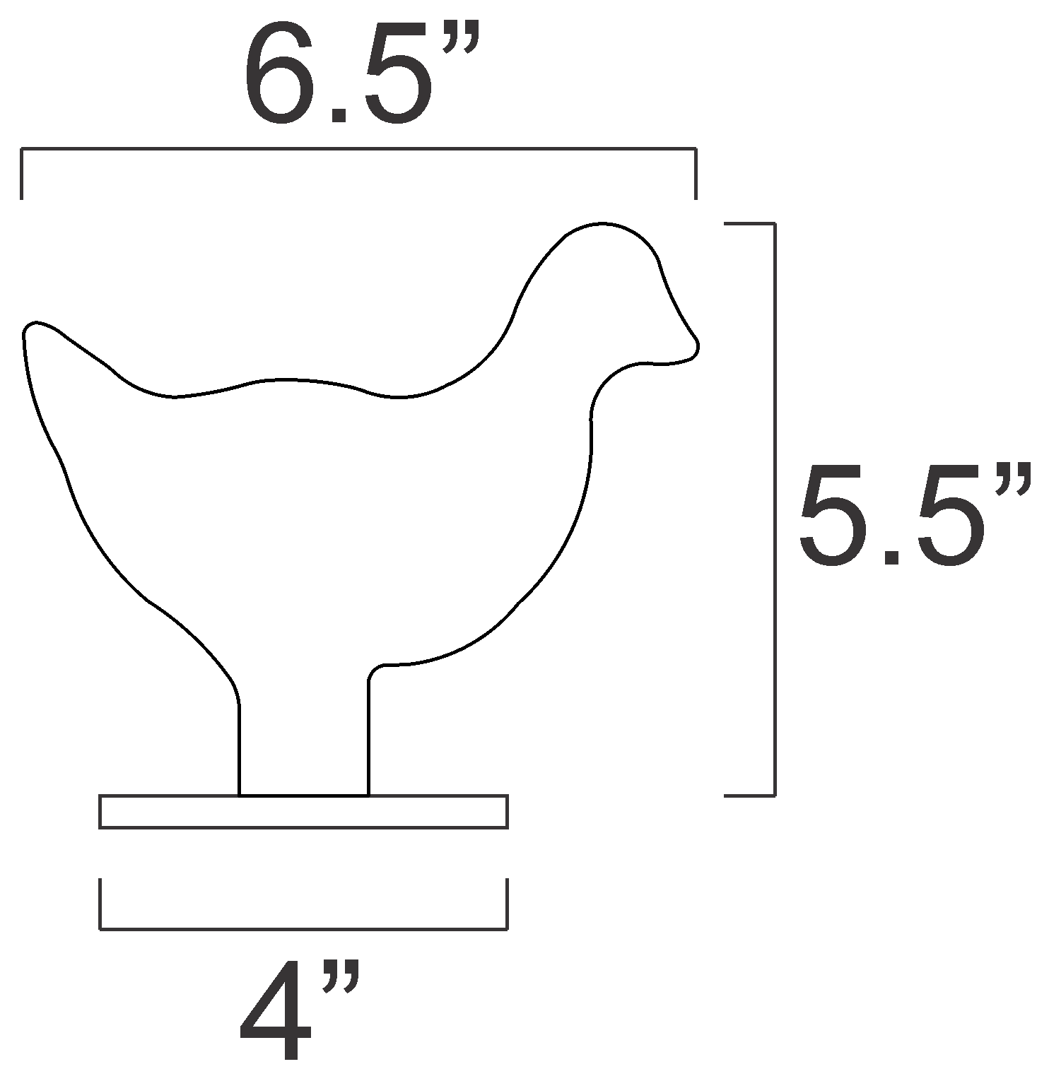 Magnum Target 1/2sc IHMSA/NRA Metallic Silhouette Targets - 4pc AR500 Steel Rifle Knock-overs - 124NP