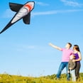 thumbnail image 4 of Cometa voladora Cometa de tiburón para niños y adultos Cometa voladora al aire libre con línea de 30 TOMSHOO Cometa voladora, 4 of 7