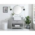 thumbnail image 6 of Elegant Decor Clement 36" Aluminum MDF Single Bathroom Vanity in Gray Finish, 6 of 8