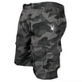 thumbnail image 2 of Shorts de Course pour Hommes Été Cargo Bermuda Extensible avec Multiples Poches Camouflage m, 2 of 3
