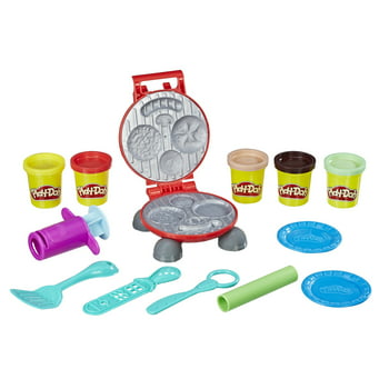 Play-Doh Kitchen Creations Burger Barbecue Food Set with 5 Cans of Compound