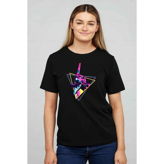 Evangelion Eva 01 Mecha Retro Sci-Fi Anime Battle T-shirt up to size 5XL.
