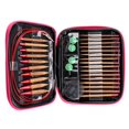 thumbnail image 4 of Rdeghly Interchangeable Carbonized Bamboo Needles Set Aluminum Circular Knitting Needles Ring Set,Interchangeable Circular Set,Knitting Needle Ring Set, 4 of 8