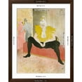 thumbnail image 5 of Art.com La Clownesse Assise(Mademoiselle Cha-U-Ka-O) 1896 Art Print by Henri de Toulouse-Lautrec, Brown Frame Wall Art, 32" x 40", 5 of 5