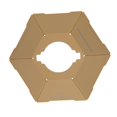 thumbnail image 4 of Cubierta de lámpara de camping hexagonal para lluvia Sunnimix Caqui, 4 of 8