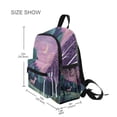 thumbnail image 3 of FORMRS School Backpack with Front Zippered Pocket 12" Elementary Student Travel Daypack, Green Night Deer, 3 of 6