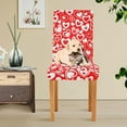 thumbnail image 6 of Valentine''s Day Dining Chair Covers Set of 4, Hearts Stretch Washable Removable Chair Slipcovers Protector Cover for Living Room, Holiday Hotel, Restaurant, Ceremony, Table Banquet, 6 of 6