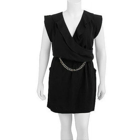 Susie Rose Juniors Plus Mock Wrap Dress