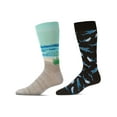 thumbnail image 6 of MeMoi Men's 2 Pair Pack Novelty Crew Socks - Mens - Male, 10-13, Black Marled, 6 of 7