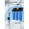 thumbnail image 6 of iSpring F3WGB32BCPB 20" x 4.5" Whole House Water Filters for WGB32B Series Water Filter Systems, includes Sediment, Carbon Block, and Lead-Removal Filters, 6 of 7
