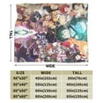 thumbnail image 3 of My Hero Academia Bed Blanket Air Conditioner Quilt Ultra Soft Flannel Blanket All Season Fuzzy Blanket Reversible Fluffy Plush Blanket 50"X40", 3 of 8