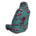 thumbnail image 2 of Wukai Snake And Rose Full Set Car Seat Covers with Soft Padding Universal Auto Front Seats Protector and Cushion Mat, 2 of 5