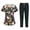 Multicolor, variant on Women's Plus Size Short Sleeve Printed Scrubs Set with Pockets, V-Neck, Animal Floral Print, 2-Piece Nursing Uniform, Medical Workwear for Caregivers,Gray L