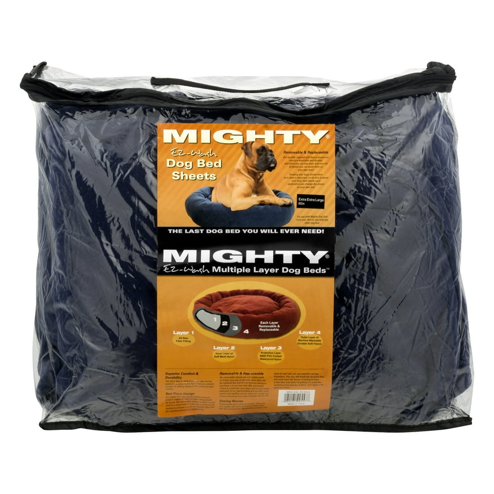 Mighty Dog EzWash Dog Bed Sheets Extra Extra Large, Blue, 1.0 CT