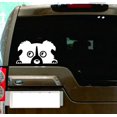 thumbnail image 4 of Calcomanía de perro asomando, pegatina de vinilo con cara de perro para coche, calcomanía de ventana de coche con adhesivo de mascota asomando, calcomanía de perro en blanco y negro 14*8cm, 4 of 5