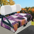 thumbnail image 2 of Yuyamidu Black Cat Golf Cart Seat Covers Ghost Golf Cart Seat Blanket for Club Car Seat Towel Blanket Flannel Golf Cart Accessories, Purple Halloween, 2 of 8