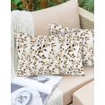 thumbnail image 2 of Outdoor Waterproof Throw Pillow Covers Set of 2 Brown Eucalyptus Leaves Decorative Pillowcases Lumbar Outdoor Pillows Cushion Case 20x12 Inch Watercolor Leaf Patio Pillows for Couch Sofa Bed Garden, 2 of 9