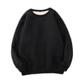 thumbnail image 2 of Chaqueta de jersey gruesa de terciopelo Plus, sudadera para el trabajo en invierno negro XL, 2 of 6