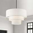 thumbnail image 4 of 55914-07 Livex Lighting Carrington - 4 Light Pendant In Mid-Century Modern Style-22.5 Inches Tall and 23 Inches Wide-Bronze Finish    -Traditional, 4 of 13